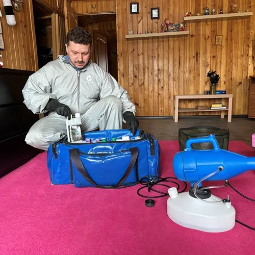 ФОТО Полное удаление ртути в помещениях в Первомайском